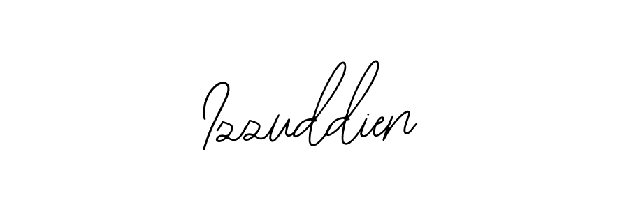The best way (Bearetta-2O07w) to make a short signature is to pick only two or three words in your name. The name Izzuddien include a total of six letters. For converting this name. Izzuddien signature style 12 images and pictures png