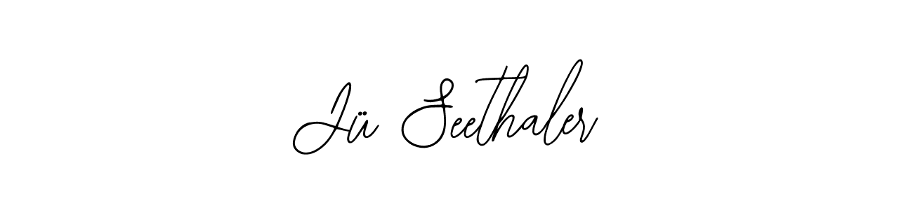 Also You can easily find your signature by using the search form. We will create Jü Seethaler name handwritten signature images for you free of cost using Bearetta-2O07w sign style. Jü Seethaler signature style 12 images and pictures png