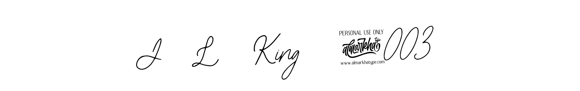 Create a beautiful signature design for name J   L   King   9003. With this signature (Bearetta-2O07w) fonts, you can make a handwritten signature for free. J   L   King   9003 signature style 12 images and pictures png