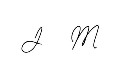 Also we have J   M name is the best signature style. Create professional handwritten signature collection using Bearetta-2O07w autograph style. J   M signature style 12 images and pictures png