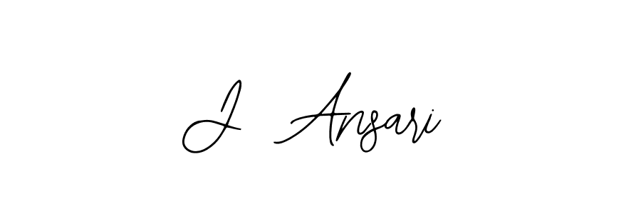 Create a beautiful signature design for name J  Ansari. With this signature (Bearetta-2O07w) fonts, you can make a handwritten signature for free. J  Ansari signature style 12 images and pictures png
