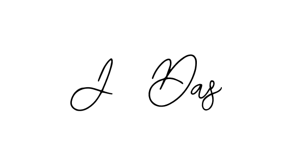 You should practise on your own different ways (Bearetta-2O07w) to write your name (J  Das) in signature. don't let someone else do it for you. J  Das signature style 12 images and pictures png