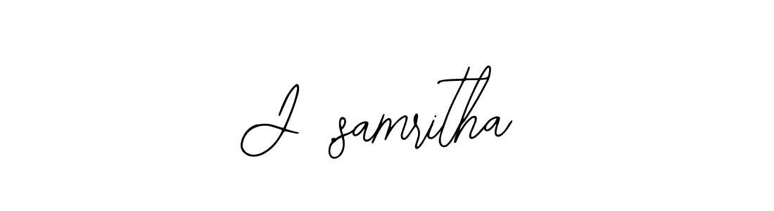 Also You can easily find your signature by using the search form. We will create J .samritha name handwritten signature images for you free of cost using Bearetta-2O07w sign style. J .samritha signature style 12 images and pictures png
