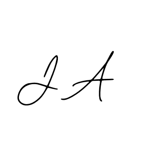 Create a beautiful signature design for name J A. With this signature (Bearetta-2O07w) fonts, you can make a handwritten signature for free. J A signature style 12 images and pictures png