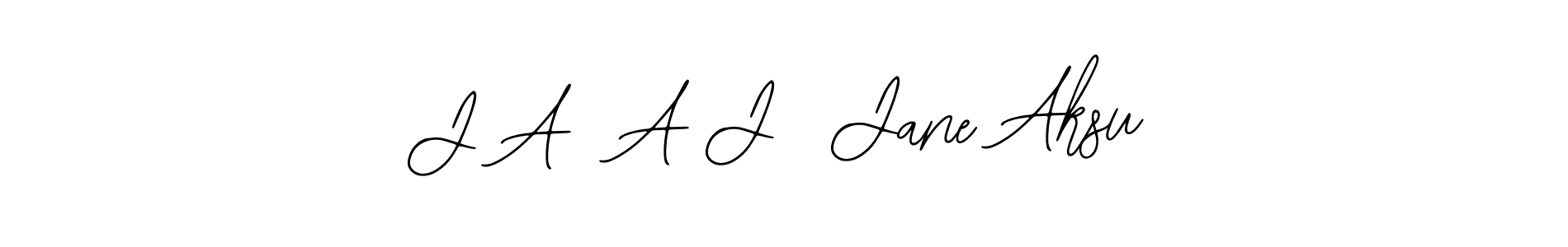 The best way (Bearetta-2O07w) to make a short signature is to pick only two or three words in your name. The name J A  A J  Jane Aksu include a total of six letters. For converting this name. J A  A J  Jane Aksu signature style 12 images and pictures png
