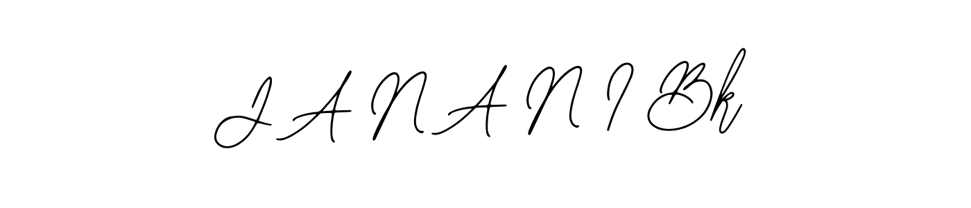 Also You can easily find your signature by using the search form. We will create J A N A N I Bk name handwritten signature images for you free of cost using Bearetta-2O07w sign style. J A N A N I Bk signature style 12 images and pictures png