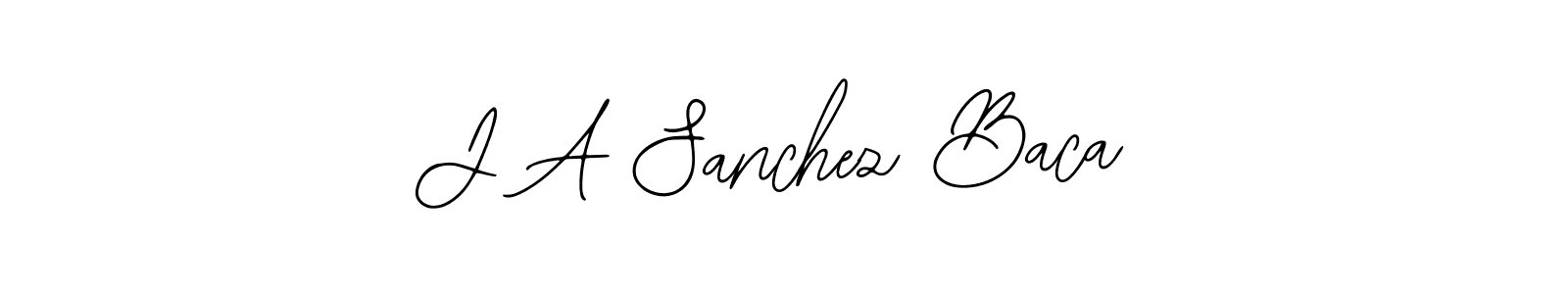 Use a signature maker to create a handwritten signature online. With this signature software, you can design (Bearetta-2O07w) your own signature for name J A Sanchez Baca. J A Sanchez Baca signature style 12 images and pictures png