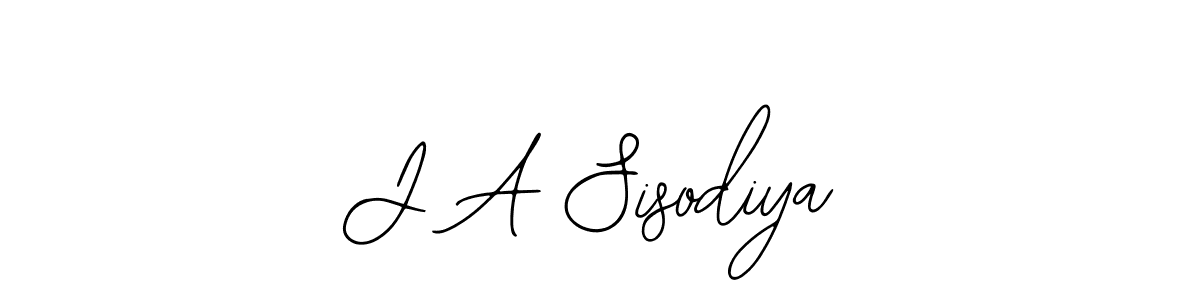 The best way (Bearetta-2O07w) to make a short signature is to pick only two or three words in your name. The name J A Sisodiya include a total of six letters. For converting this name. J A Sisodiya signature style 12 images and pictures png