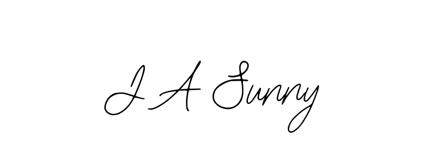 It looks lik you need a new signature style for name J A Sunny. Design unique handwritten (Bearetta-2O07w) signature with our free signature maker in just a few clicks. J A Sunny signature style 12 images and pictures png