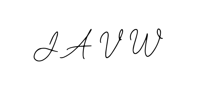 J A V W stylish signature style. Best Handwritten Sign (Bearetta-2O07w) for my name. Handwritten Signature Collection Ideas for my name J A V W. J A V W signature style 12 images and pictures png