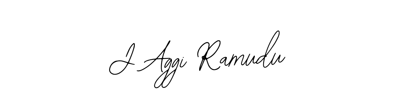 Use a signature maker to create a handwritten signature online. With this signature software, you can design (Bearetta-2O07w) your own signature for name J Aggi Ramudu. J Aggi Ramudu signature style 12 images and pictures png