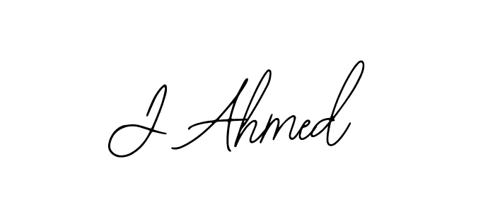 Use a signature maker to create a handwritten signature online. With this signature software, you can design (Bearetta-2O07w) your own signature for name J Ahmed. J Ahmed signature style 12 images and pictures png