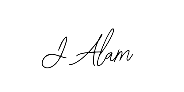 You should practise on your own different ways (Bearetta-2O07w) to write your name (J Alam) in signature. don't let someone else do it for you. J Alam signature style 12 images and pictures png