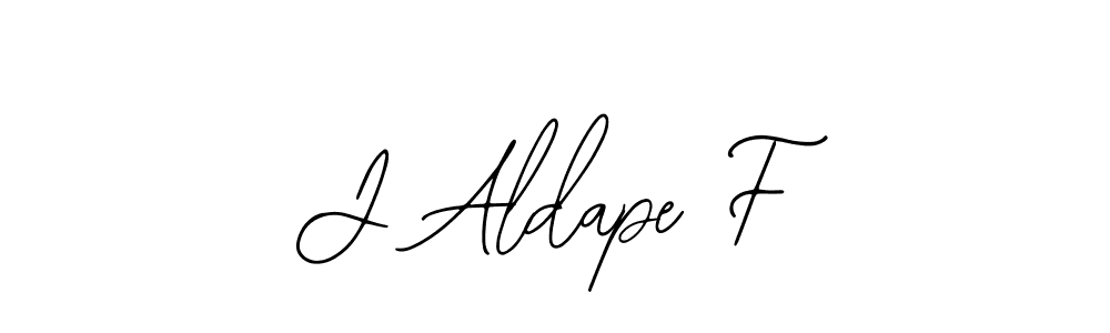 Design your own signature with our free online signature maker. With this signature software, you can create a handwritten (Bearetta-2O07w) signature for name J Aldape F. J Aldape F signature style 12 images and pictures png