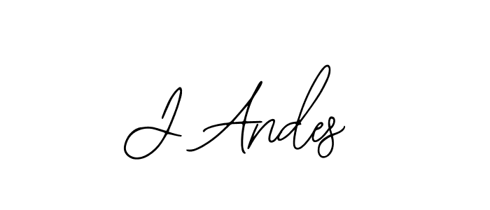if you are searching for the best signature style for your name J Andes. so please give up your signature search. here we have designed multiple signature styles  using Bearetta-2O07w. J Andes signature style 12 images and pictures png