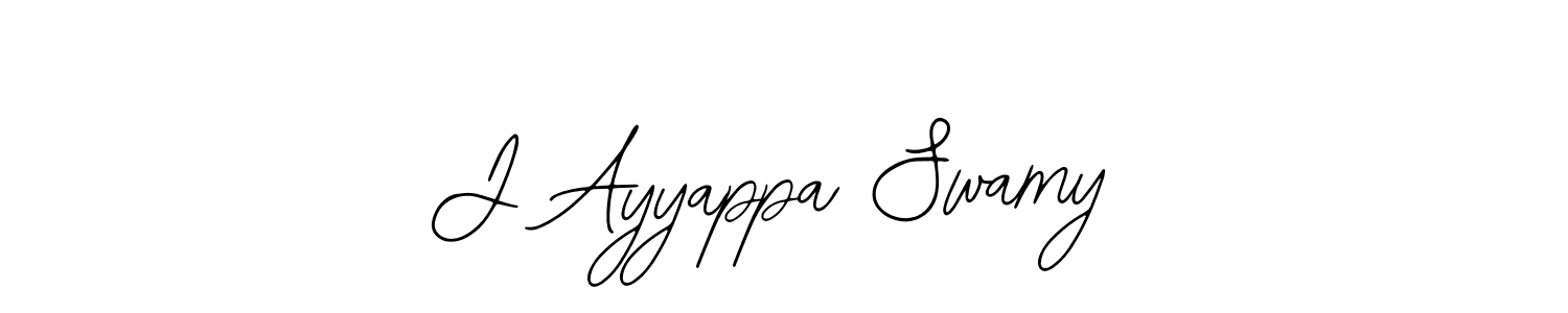 How to make J Ayyappa Swamy name signature. Use Bearetta-2O07w style for creating short signs online. This is the latest handwritten sign. J Ayyappa Swamy signature style 12 images and pictures png