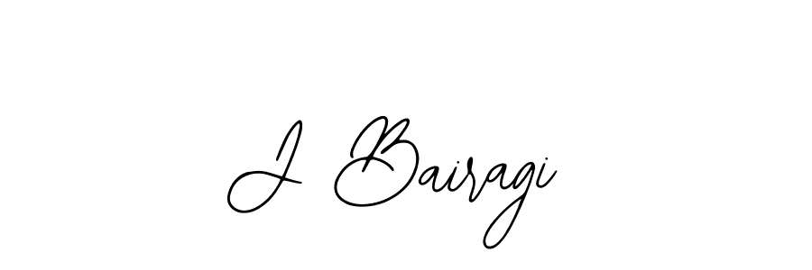 How to make J Bairagi name signature. Use Bearetta-2O07w style for creating short signs online. This is the latest handwritten sign. J Bairagi signature style 12 images and pictures png