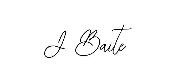 Create a beautiful signature design for name J Baite. With this signature (Bearetta-2O07w) fonts, you can make a handwritten signature for free. J Baite signature style 12 images and pictures png