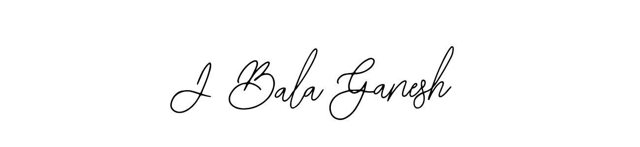 You should practise on your own different ways (Bearetta-2O07w) to write your name (J Bala Ganesh) in signature. don't let someone else do it for you. J Bala Ganesh signature style 12 images and pictures png
