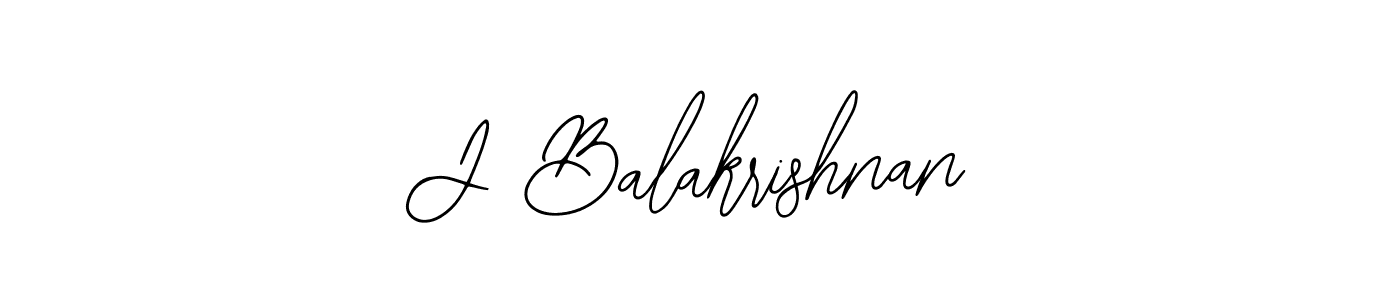 How to make J Balakrishnan name signature. Use Bearetta-2O07w style for creating short signs online. This is the latest handwritten sign. J Balakrishnan signature style 12 images and pictures png