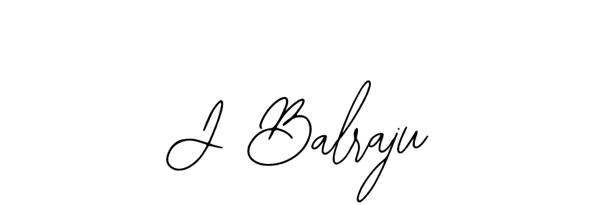 How to make J Balraju name signature. Use Bearetta-2O07w style for creating short signs online. This is the latest handwritten sign. J Balraju signature style 12 images and pictures png