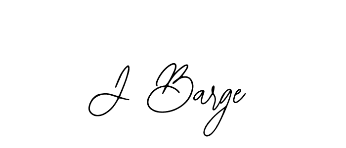How to make J Barge name signature. Use Bearetta-2O07w style for creating short signs online. This is the latest handwritten sign. J Barge signature style 12 images and pictures png