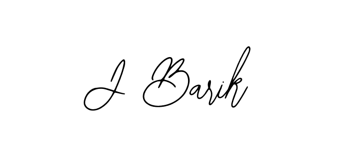 You should practise on your own different ways (Bearetta-2O07w) to write your name (J Barik) in signature. don't let someone else do it for you. J Barik signature style 12 images and pictures png