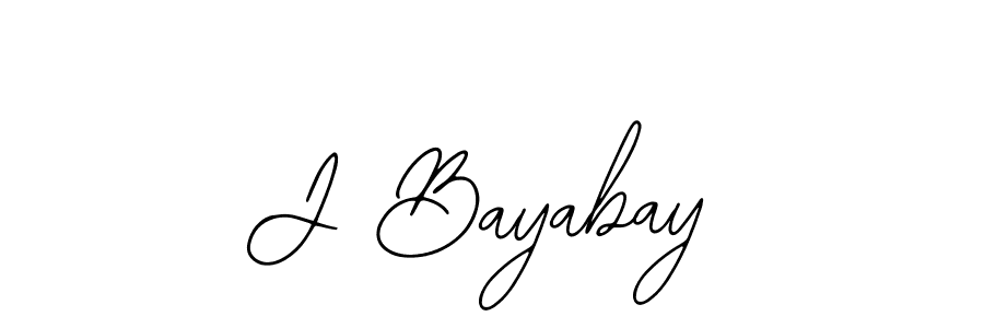 Also we have J Bayabay name is the best signature style. Create professional handwritten signature collection using Bearetta-2O07w autograph style. J Bayabay signature style 12 images and pictures png