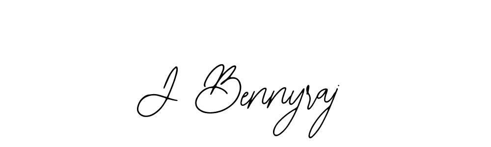 Use a signature maker to create a handwritten signature online. With this signature software, you can design (Bearetta-2O07w) your own signature for name J Bennyraj. J Bennyraj signature style 12 images and pictures png