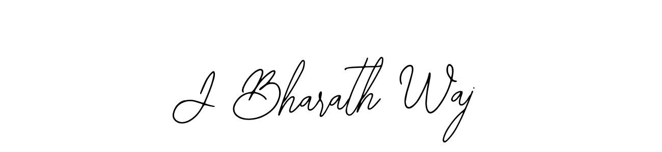 Create a beautiful signature design for name J Bharath Waj. With this signature (Bearetta-2O07w) fonts, you can make a handwritten signature for free. J Bharath Waj signature style 12 images and pictures png