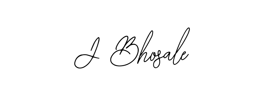 You should practise on your own different ways (Bearetta-2O07w) to write your name (J Bhosale) in signature. don't let someone else do it for you. J Bhosale signature style 12 images and pictures png