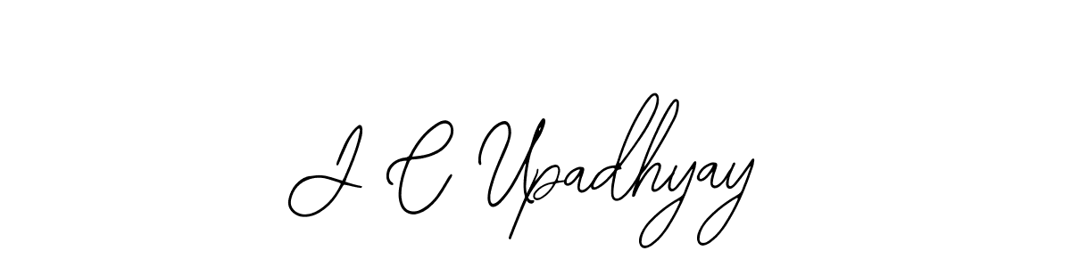 You should practise on your own different ways (Bearetta-2O07w) to write your name (J C Upadhyay) in signature. don't let someone else do it for you. J C Upadhyay signature style 12 images and pictures png