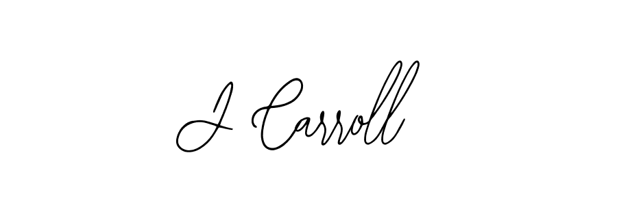 Use a signature maker to create a handwritten signature online. With this signature software, you can design (Bearetta-2O07w) your own signature for name J Carroll. J Carroll signature style 12 images and pictures png