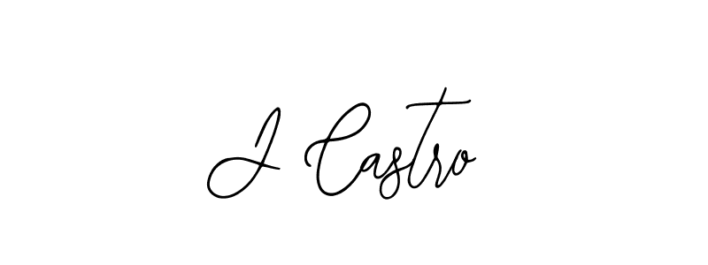 How to make J Castro name signature. Use Bearetta-2O07w style for creating short signs online. This is the latest handwritten sign. J Castro signature style 12 images and pictures png