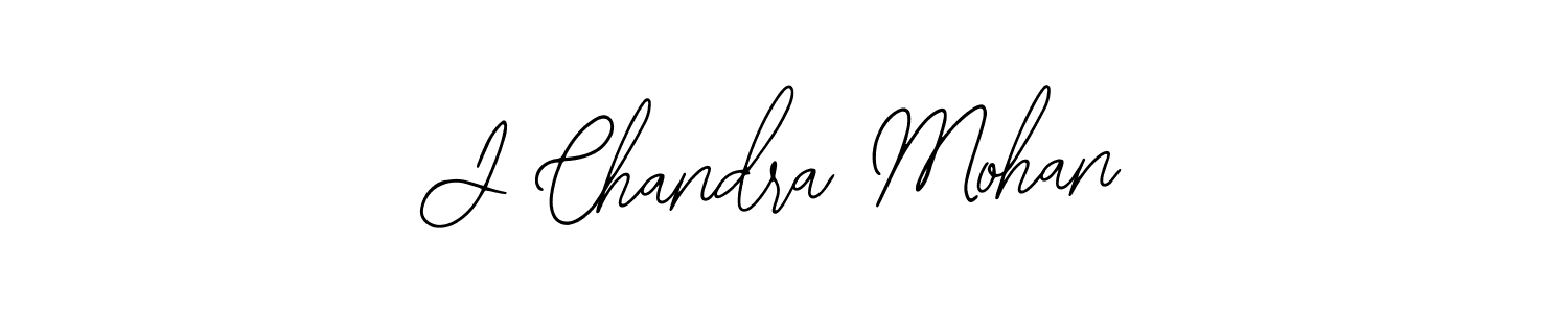 How to make J Chandra Mohan name signature. Use Bearetta-2O07w style for creating short signs online. This is the latest handwritten sign. J Chandra Mohan signature style 12 images and pictures png