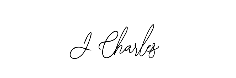 Create a beautiful signature design for name J Charles. With this signature (Bearetta-2O07w) fonts, you can make a handwritten signature for free. J Charles signature style 12 images and pictures png