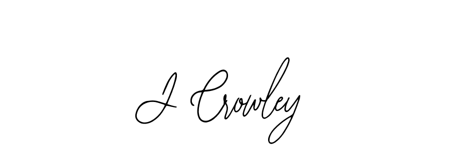 How to make J Crowley name signature. Use Bearetta-2O07w style for creating short signs online. This is the latest handwritten sign. J Crowley signature style 12 images and pictures png
