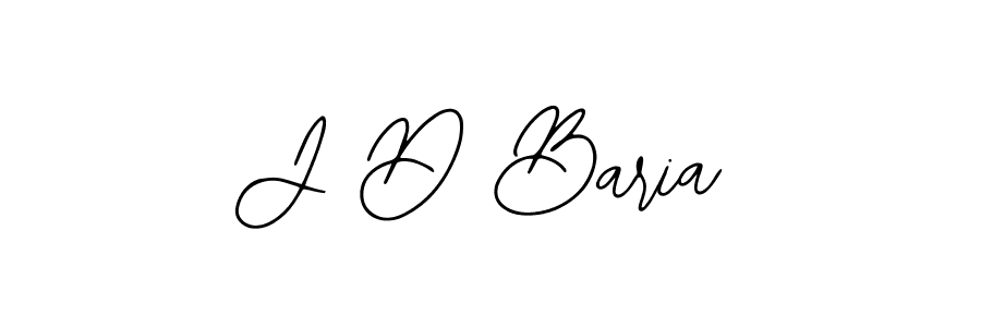 Also we have J D Baria name is the best signature style. Create professional handwritten signature collection using Bearetta-2O07w autograph style. J D Baria signature style 12 images and pictures png