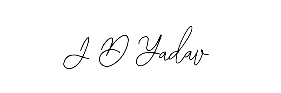 Create a beautiful signature design for name J D Yadav. With this signature (Bearetta-2O07w) fonts, you can make a handwritten signature for free. J D Yadav signature style 12 images and pictures png