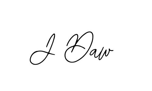 Design your own signature with our free online signature maker. With this signature software, you can create a handwritten (Bearetta-2O07w) signature for name J Daw. J Daw signature style 12 images and pictures png