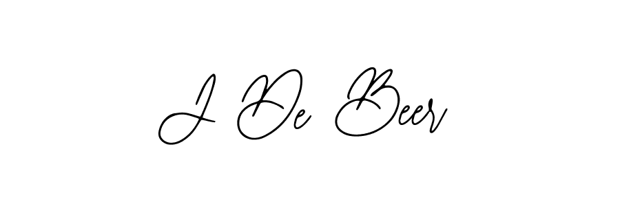 You should practise on your own different ways (Bearetta-2O07w) to write your name (J De Beer) in signature. don't let someone else do it for you. J De Beer signature style 12 images and pictures png