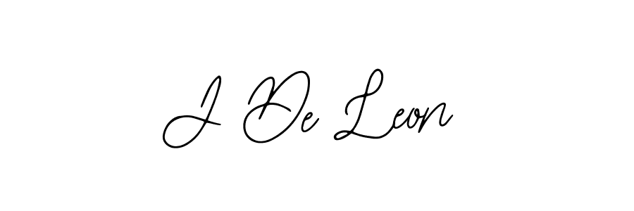 if you are searching for the best signature style for your name J De Leon. so please give up your signature search. here we have designed multiple signature styles  using Bearetta-2O07w. J De Leon signature style 12 images and pictures png