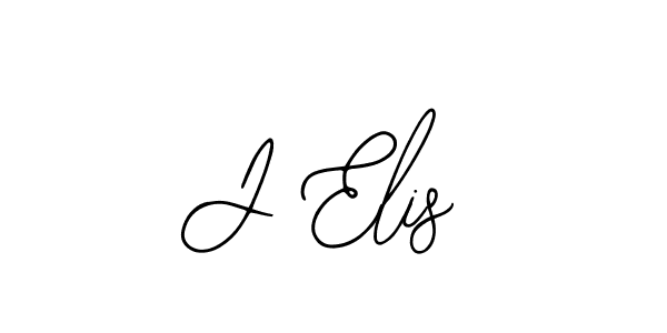 How to make J Elis name signature. Use Bearetta-2O07w style for creating short signs online. This is the latest handwritten sign. J Elis signature style 12 images and pictures png