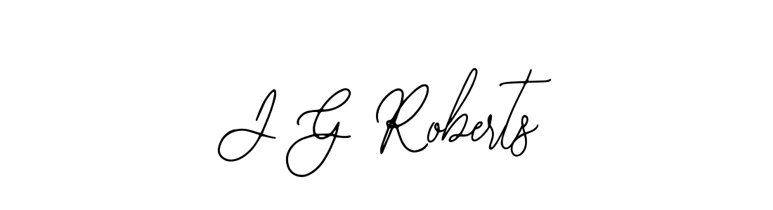 You should practise on your own different ways (Bearetta-2O07w) to write your name (J G Roberts) in signature. don't let someone else do it for you. J G Roberts signature style 12 images and pictures png