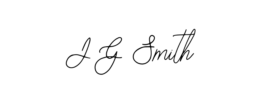How to make J G Smith name signature. Use Bearetta-2O07w style for creating short signs online. This is the latest handwritten sign. J G Smith signature style 12 images and pictures png