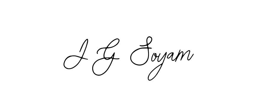 J G Soyam stylish signature style. Best Handwritten Sign (Bearetta-2O07w) for my name. Handwritten Signature Collection Ideas for my name J G Soyam. J G Soyam signature style 12 images and pictures png