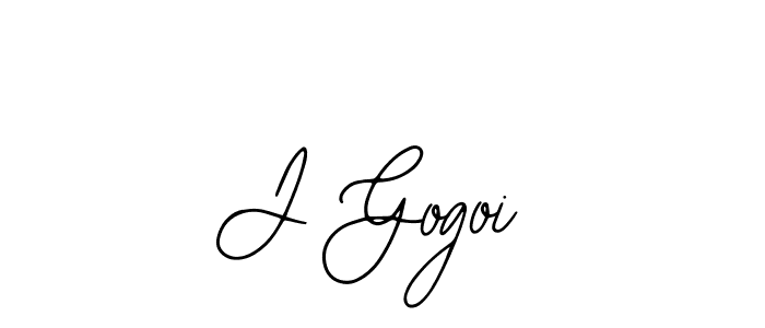 Create a beautiful signature design for name J Gogoi. With this signature (Bearetta-2O07w) fonts, you can make a handwritten signature for free. J Gogoi signature style 12 images and pictures png