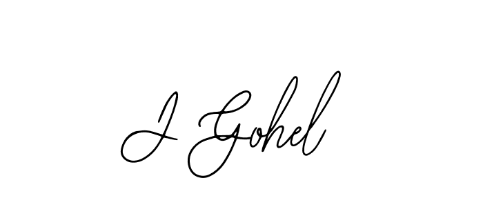 Also we have J Gohel name is the best signature style. Create professional handwritten signature collection using Bearetta-2O07w autograph style. J Gohel signature style 12 images and pictures png