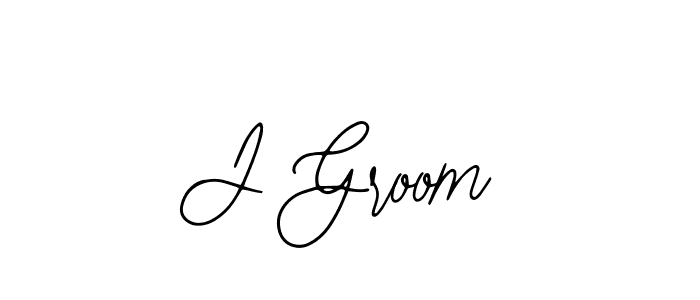 Design your own signature with our free online signature maker. With this signature software, you can create a handwritten (Bearetta-2O07w) signature for name J Groom. J Groom signature style 12 images and pictures png