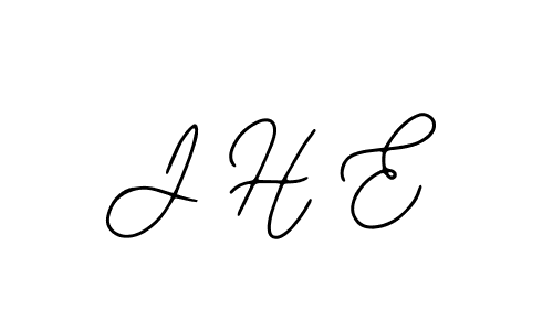 The best way (Bearetta-2O07w) to make a short signature is to pick only two or three words in your name. The name J H E include a total of six letters. For converting this name. J H E signature style 12 images and pictures png
